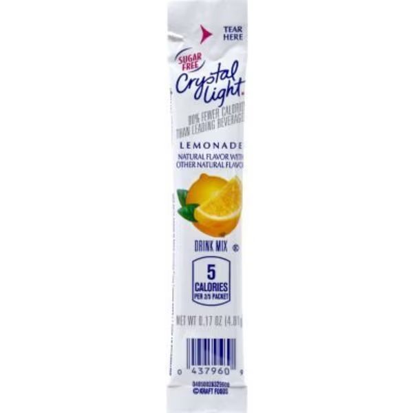 CRYSTAL LIGHT On-The-Go Sugar-Free Drink Mix Lemonade, 30 Count, 2 Pack, Green Rabbit Holdings, Mfr#: 30700153